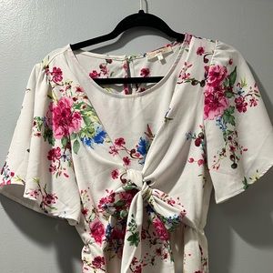 Floral Tie Dress